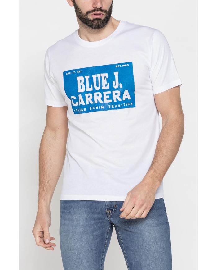 T-SHIRT GIROCOLLO DA UOMO CON STAMPE GRAFICHE