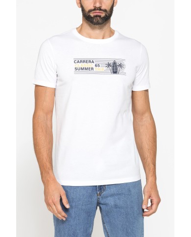T-SHIRT GIROCOLLO DA UOMO CON STAMPE GRAFICHE