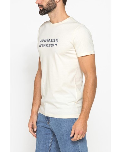 T-SHIRT GIROCOLLO DA UOMO CON STAMPE GRAFICHE