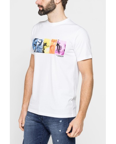 T-SHIRT GIROCOLLO DA UOMO CON STAMPE GRAFICHE