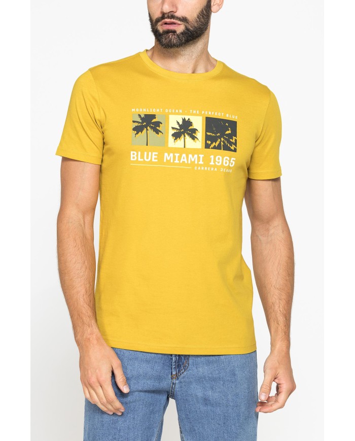 T-SHIRT GIROCOLLO DA UOMO CON STAMPE GRAFICHE