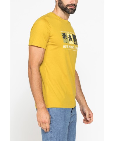 T-SHIRT GIROCOLLO DA UOMO CON STAMPE GRAFICHE