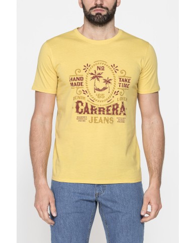 T-SHIRT GIROCOLLO DA UOMO CON STAMPE GRAFICHE