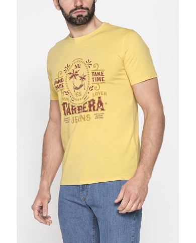 T-SHIRT GIROCOLLO DA UOMO CON STAMPE GRAFICHE