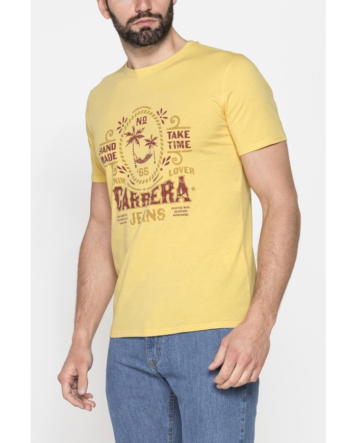 T-SHIRT GIROCOLLO DA UOMO CON STAMPE GRAFICHE