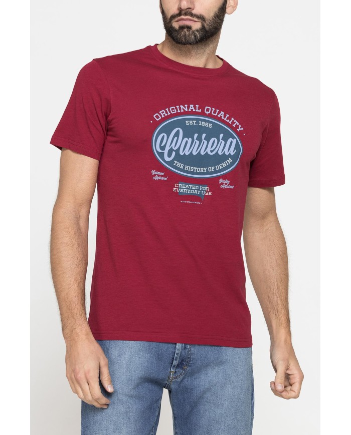 T-SHIRT GIROCOLLO DA UOMO CON STAMPE GRAFICHE