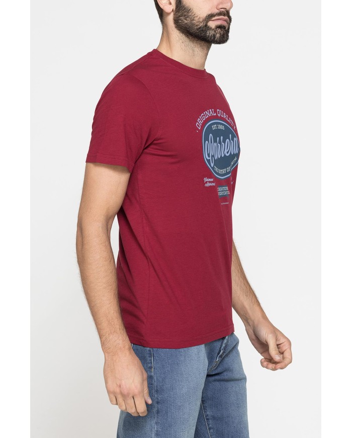 T-SHIRT GIROCOLLO DA UOMO CON STAMPE GRAFICHE