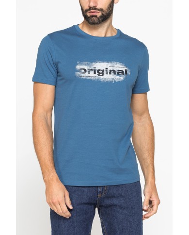 T-SHIRT GIROCOLLO DA UOMO CON STAMPE GRAFICHE