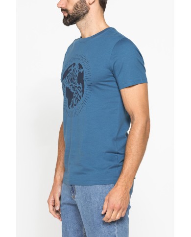 T-SHIRT GIROCOLLO DA UOMO CON STAMPE GRAFICHE