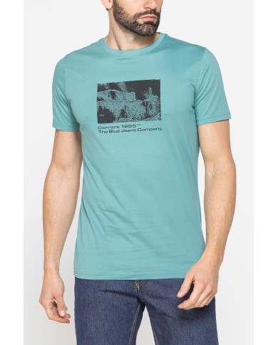 T-SHIRT GIROCOLLO DA UOMO CON STAMPE GRAFICHE