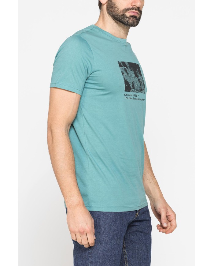 T-SHIRT GIROCOLLO DA UOMO CON STAMPE GRAFICHE