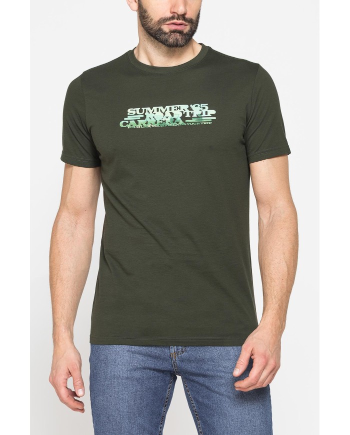 T-SHIRT GIROCOLLO DA UOMO CON STAMPE GRAFICHE