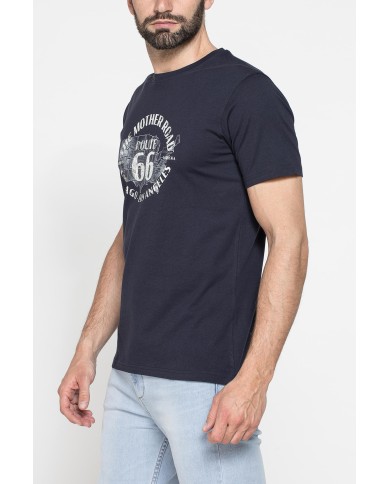 T-SHIRT GIROCOLLO DA UOMO CON STAMPE GRAFICHE