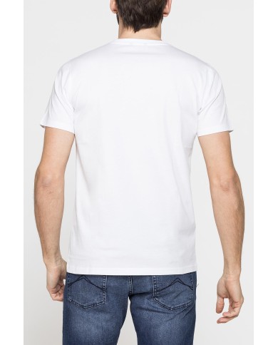 T-SHIRT GIROCOLLO IN COTONE CON STAMPA LOGO CARRERA