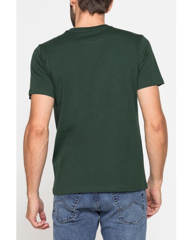 T-SHIRT GIROCOLLO IN COTONE CON STAMPA LOGO CARRERA