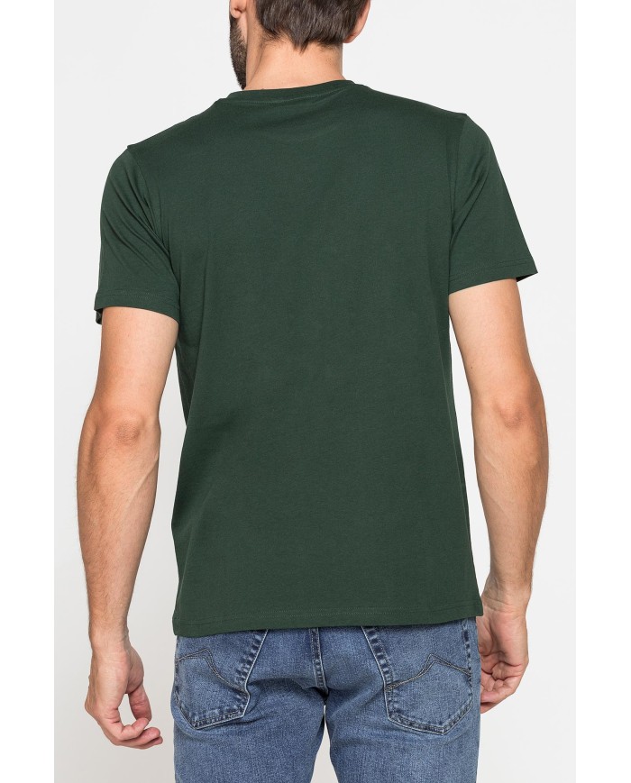 T-SHIRT GIROCOLLO IN COTONE CON STAMPA LOGO CARRERA