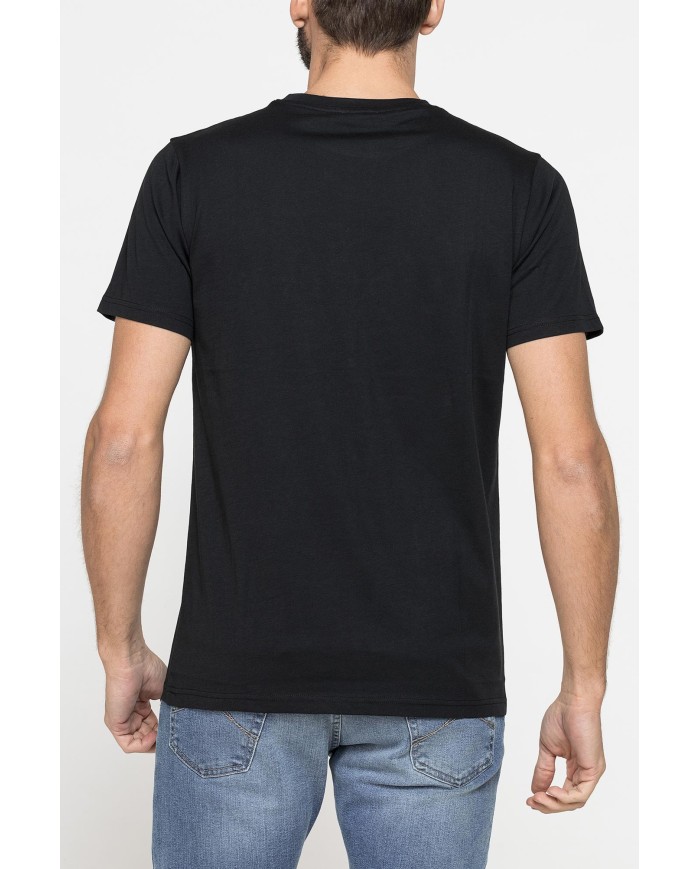 T-SHIRT GIROCOLLO IN COTONE CON STAMPA LOGO CARRERA