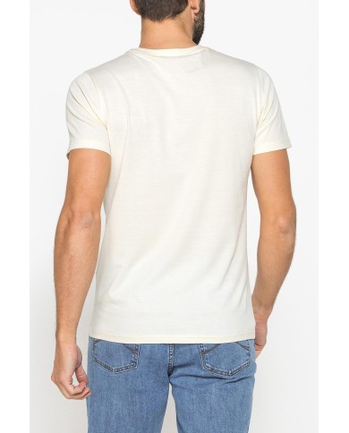 T-SHIRT GIROCOLLO IN COTONE CON STAMPA LOGO CARRERA