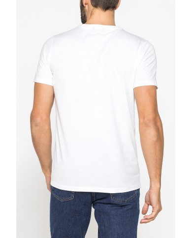T-SHIRT GIROCOLLO IN COTONE CON STAMPA LOGO CARRERA