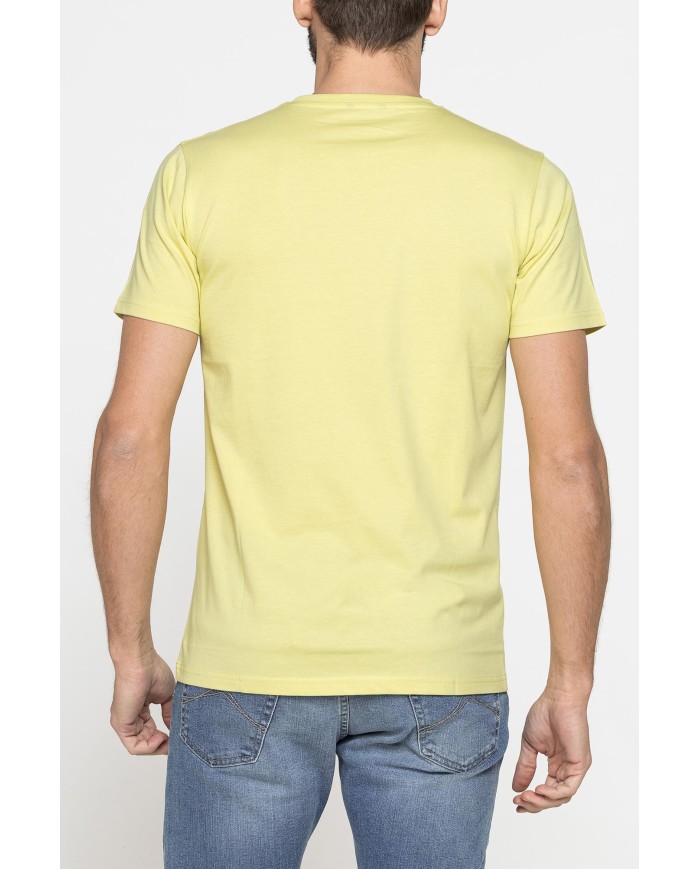 T-SHIRT GIROCOLLO IN COTONE CON STAMPA LOGO CARRERA