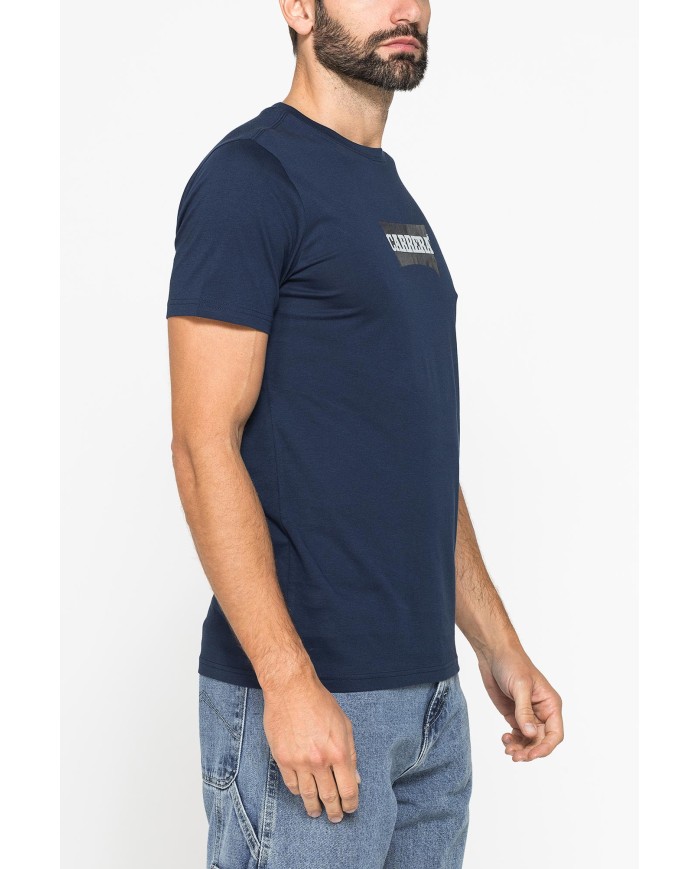 T-SHIRT GIROCOLLO IN COTONE CON STAMPA LOGO CARRERA