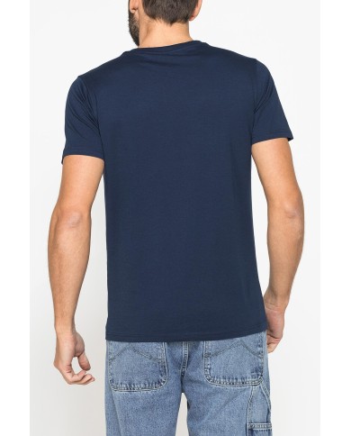 T-SHIRT GIROCOLLO IN COTONE CON STAMPA LOGO CARRERA