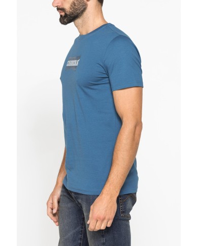 T-SHIRT GIROCOLLO IN COTONE CON STAMPA LOGO CARRERA