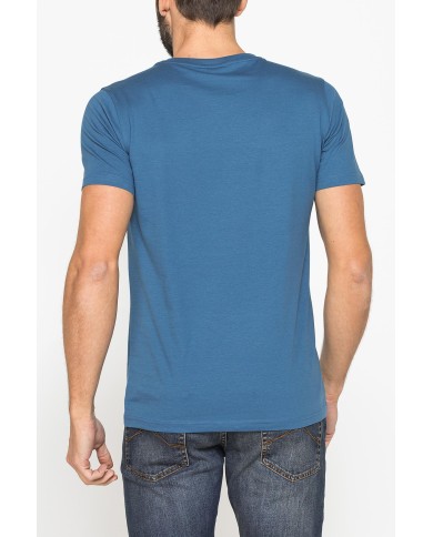 T-SHIRT GIROCOLLO IN COTONE CON STAMPA LOGO CARRERA