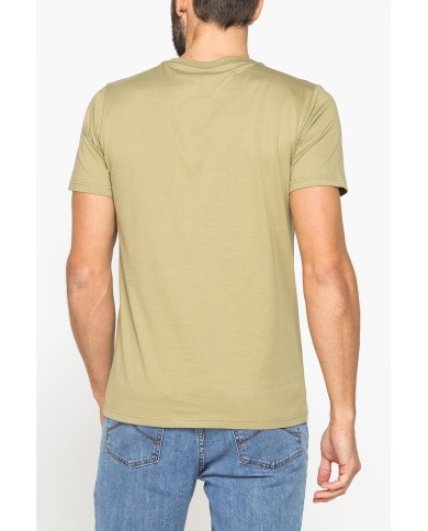 T-SHIRT GIROCOLLO IN COTONE CON STAMPA LOGO CARRERA