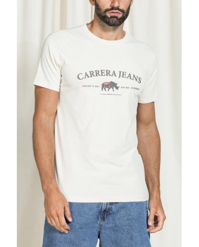 T-SHIRT VINTAGE CON STAMPE CARRERA REPLICA