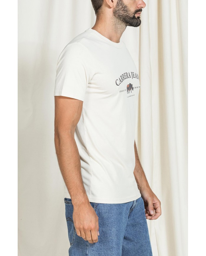 T-SHIRT VINTAGE CON STAMPE CARRERA REPLICA