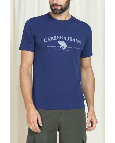 T-SHIRT VINTAGE CON STAMPE CARRERA REPLICA