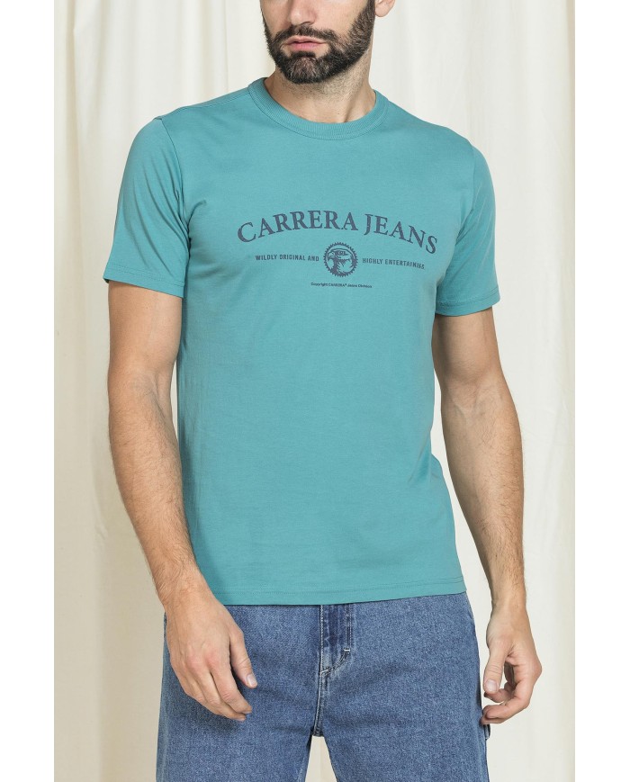 T-SHIRT VINTAGE CON STAMPE CARRERA REPLICA