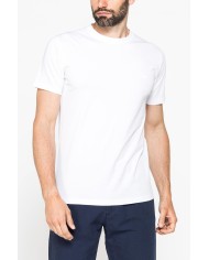 T-SHIRT GIROCOLLO IN COTONE TINTA UNITA