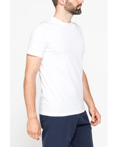 T-SHIRT GIROCOLLO IN COTONE TINTA UNITA