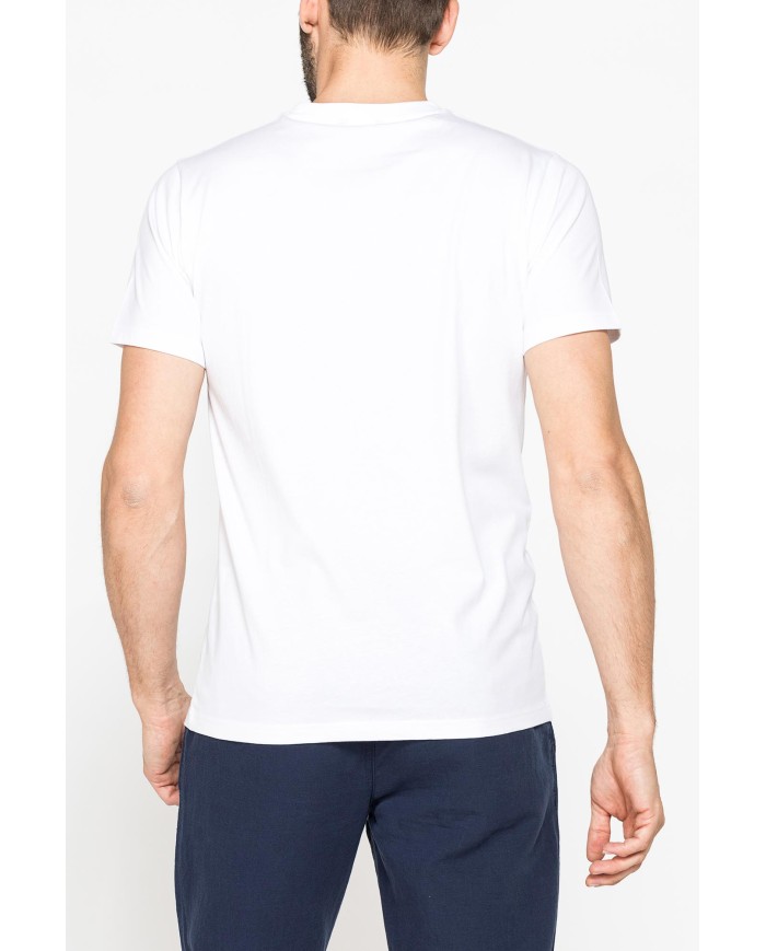 T-SHIRT GIROCOLLO IN COTONE TINTA UNITA