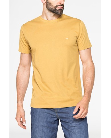 T-SHIRT GIROCOLLO IN COTONE TINTA UNITA