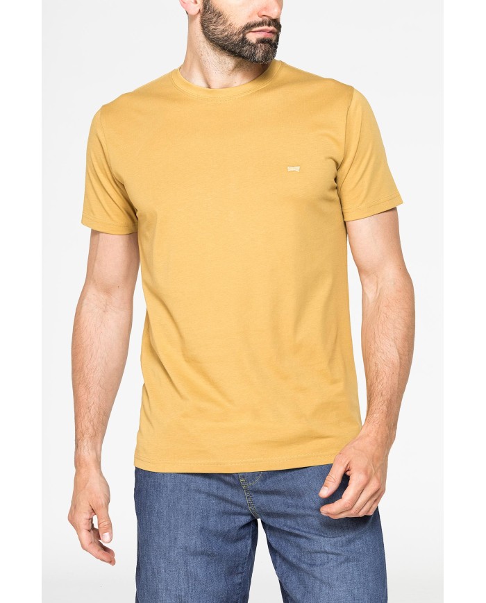 T-SHIRT GIROCOLLO IN COTONE TINTA UNITA