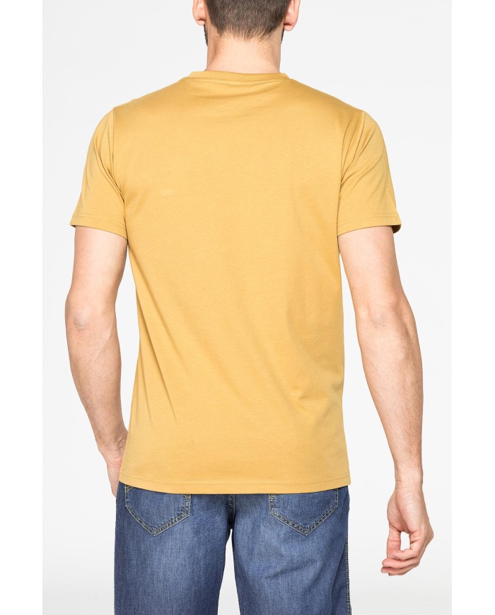 T-SHIRT GIROCOLLO IN COTONE TINTA UNITA