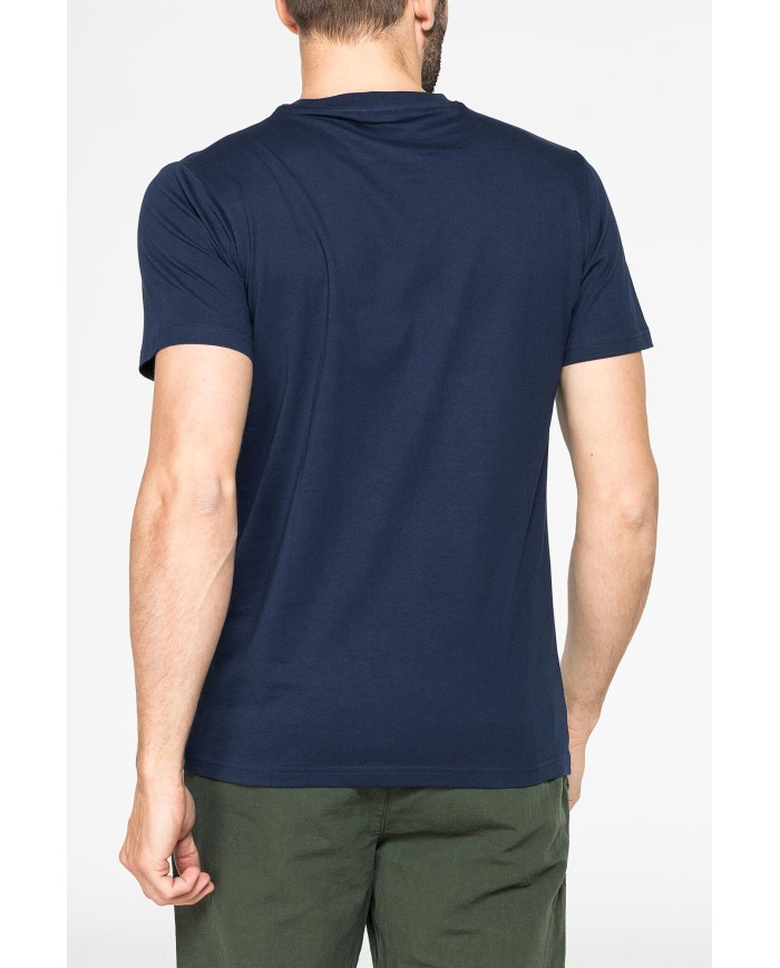 T-SHIRT GIROCOLLO IN COTONE TINTA UNITA