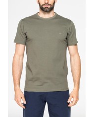 T-SHIRT GIROCOLLO IN COTONE TINTA UNITA