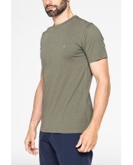 T-SHIRT GIROCOLLO IN COTONE TINTA UNITA