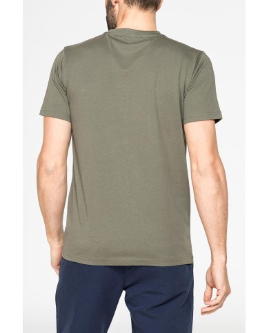 T-SHIRT GIROCOLLO IN COTONE TINTA UNITA