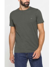 T-SHIRT GIROCOLLO IN COTONE TINTA UNITA