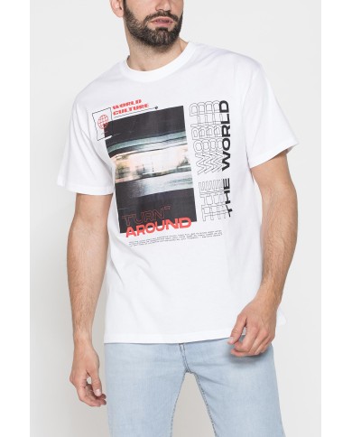 T-SHIRT VESTIBILITÀ OVERSIZE CON STAMPA