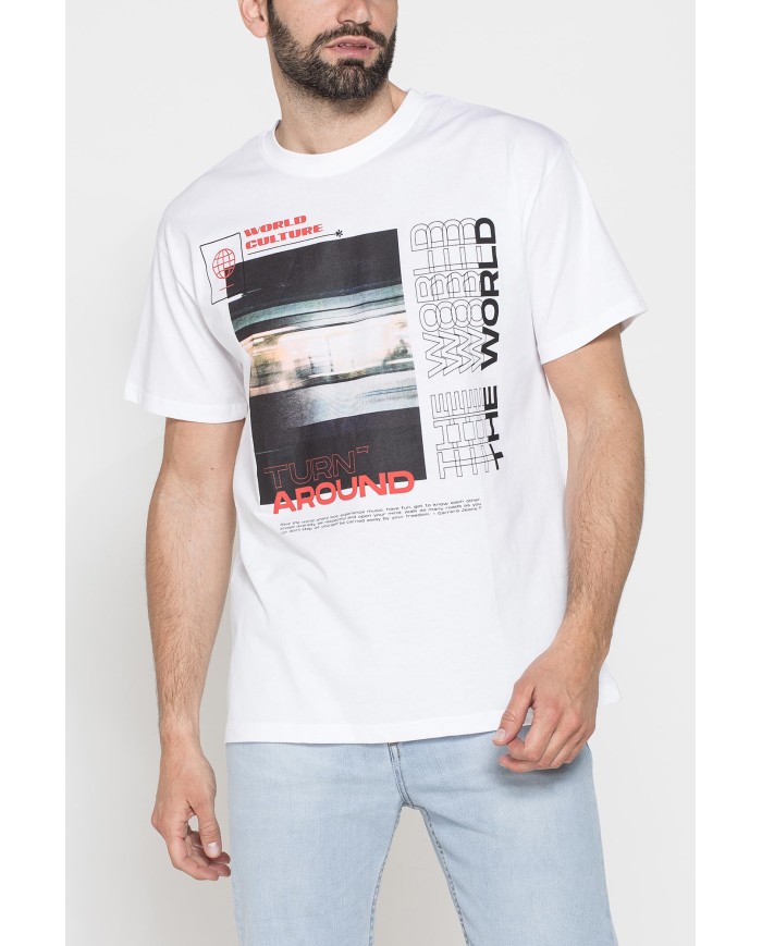 T-SHIRT VESTIBILITÀ OVERSIZE CON STAMPA