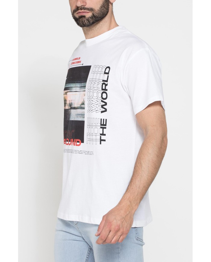 T-SHIRT VESTIBILITÀ OVERSIZE CON STAMPA