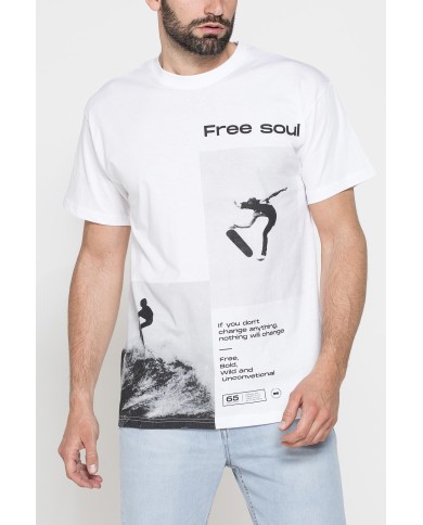 T-SHIRT VESTIBILITÀ OVERSIZE CON STAMPA