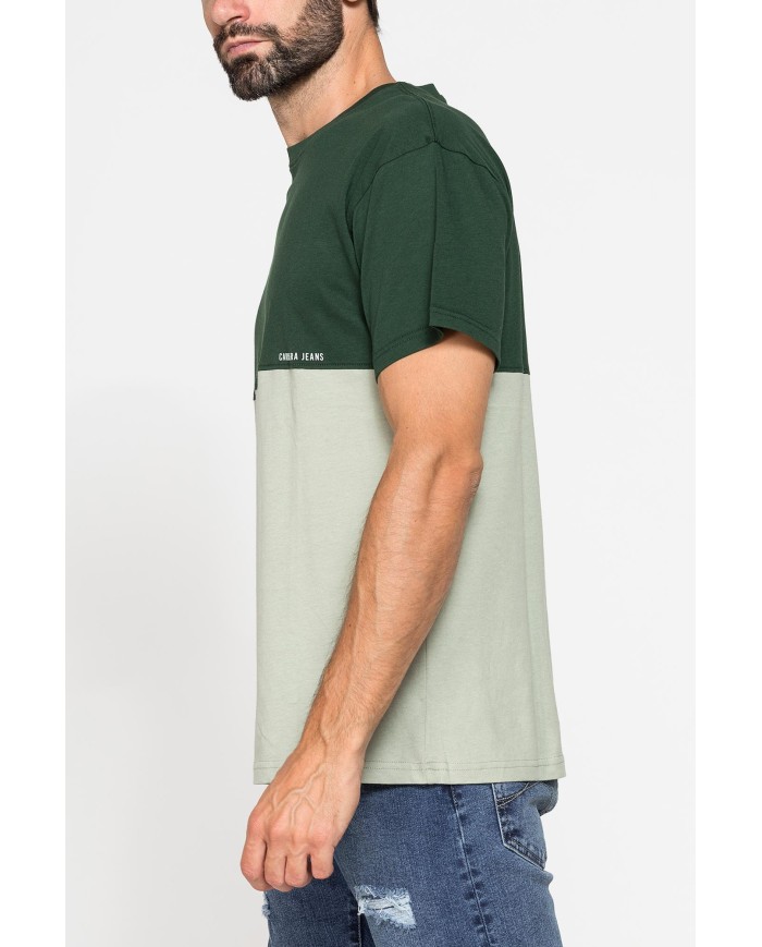 T-SHIRT GIROCOLLO OVERSIZE FIT IN JERSEY DI COTONE