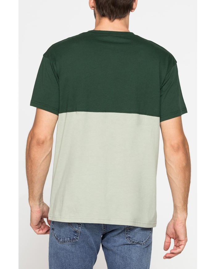 T-SHIRT GIROCOLLO OVERSIZE FIT IN JERSEY DI COTONE